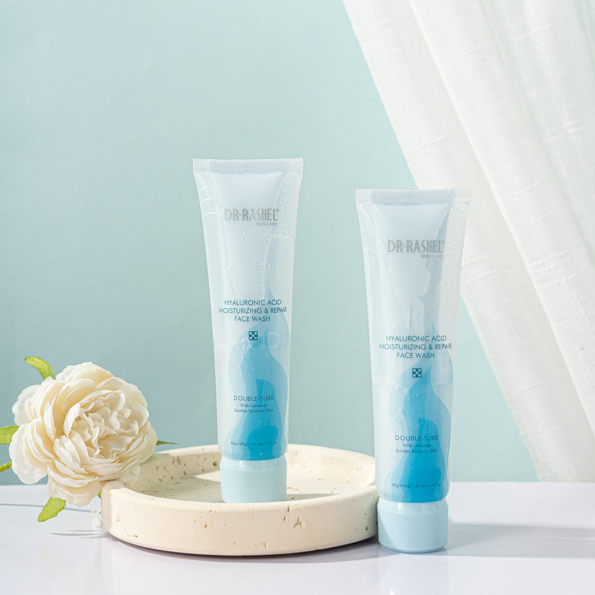 Hyaluronic Acid Double-Tube Face Wash 40g+40g