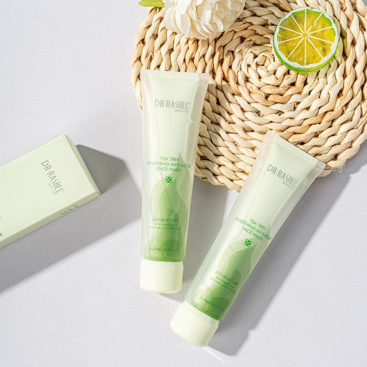 Tea Tree Double-Tube Face Wash 40g+40g