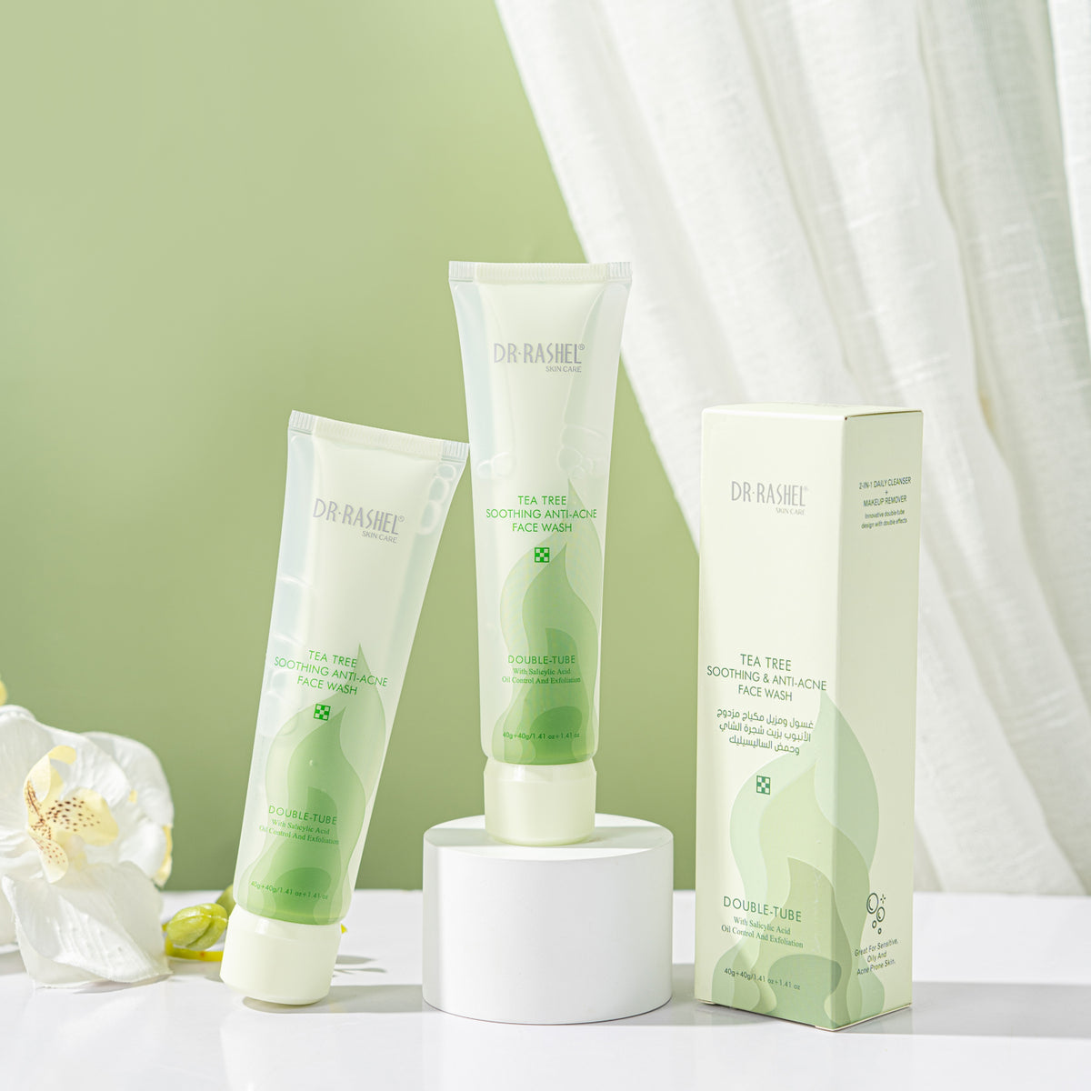 Tea Tree Double-Tube Face Wash 40g+40g