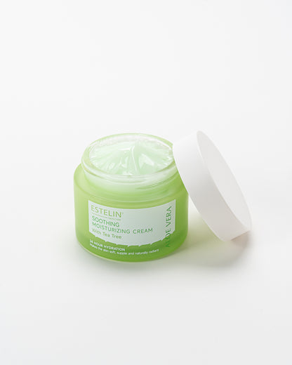 Estelin Soothing Moisturizing Cream with Tea Tree & Aloe Vera 50g