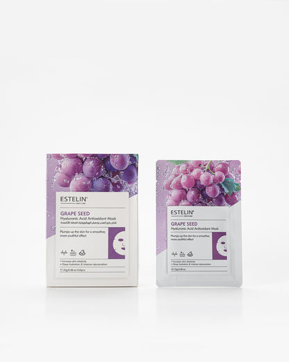 Estelin Grape Seed Hyaluronic Acid Antioxidant Mask | 25G