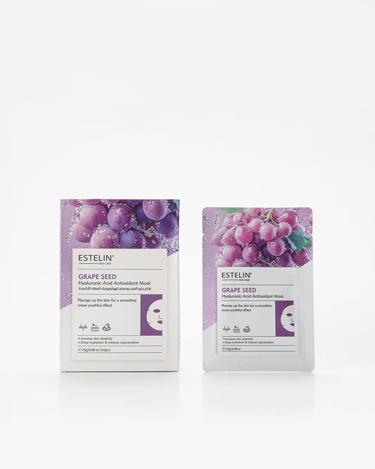 Estelin Grape Seed Hyaluronic Acid Antioxidant Mask | 25G