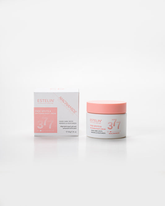 Estelin 377 Niacinamide Fade Spots & Whitening Night Cream – 50g