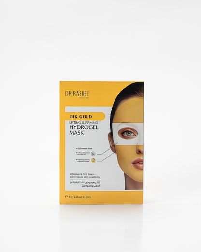 DR RASHEL 24K Gold Lifting & Firming Hydrogel Mask – Anti-Aging, Skin Tightening (Pack of 12)