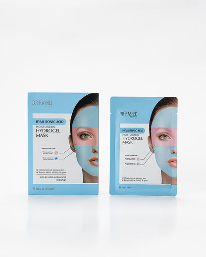 DR RASHEL Hyaluronic Acid Moisturizing Hydrogel Mask – Deep Hydration, Skin Plumping (Pack of 12)