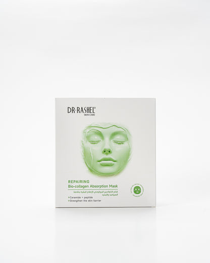 DR RASHEL Repairing Bio-Collagen Absorption Mask (Pack of 12) – Ceramide + Peptide Skin Barrier Strengthening