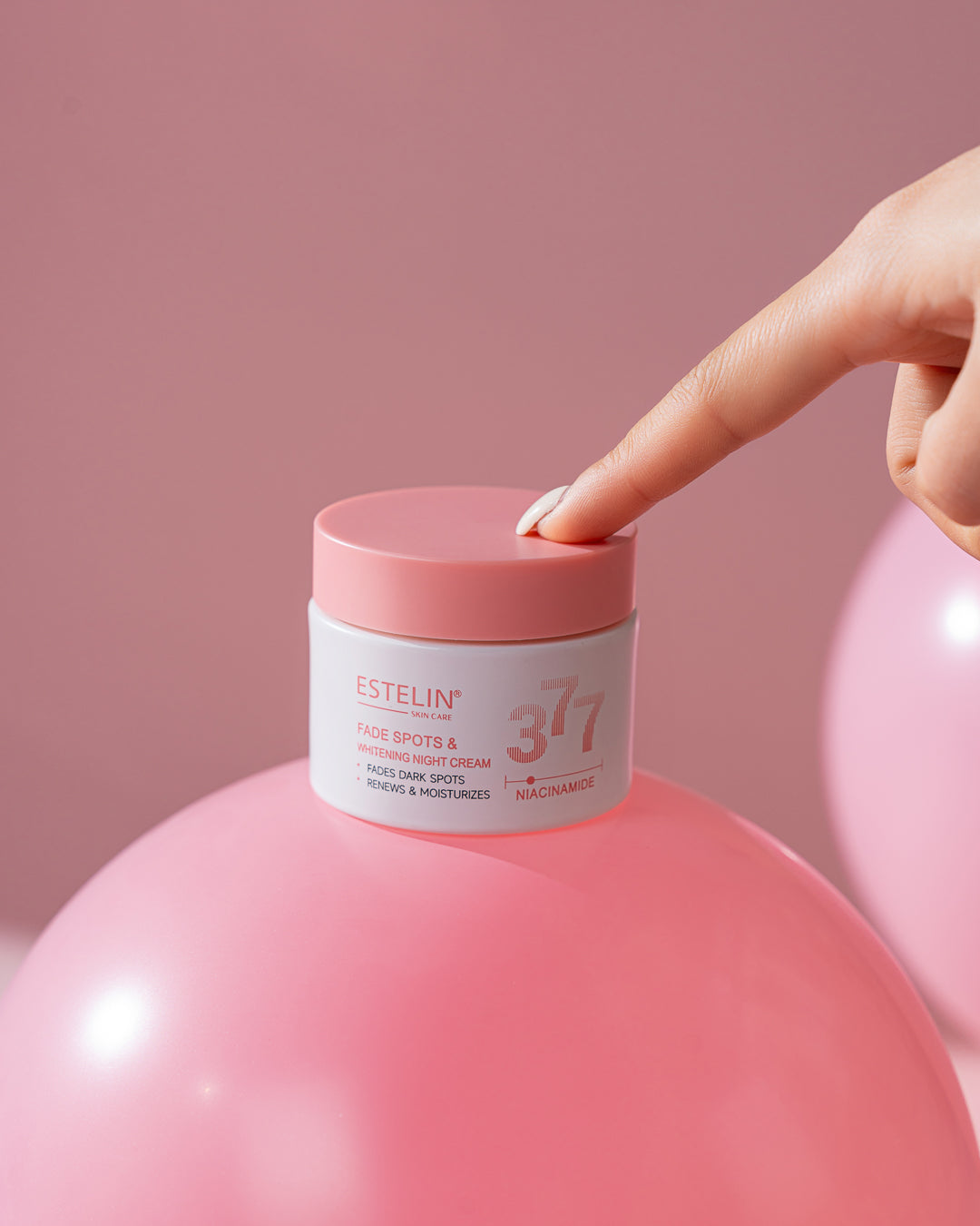 Estelin 377 Niacinamide Fade Spots & Whitening Night Cream – 50g