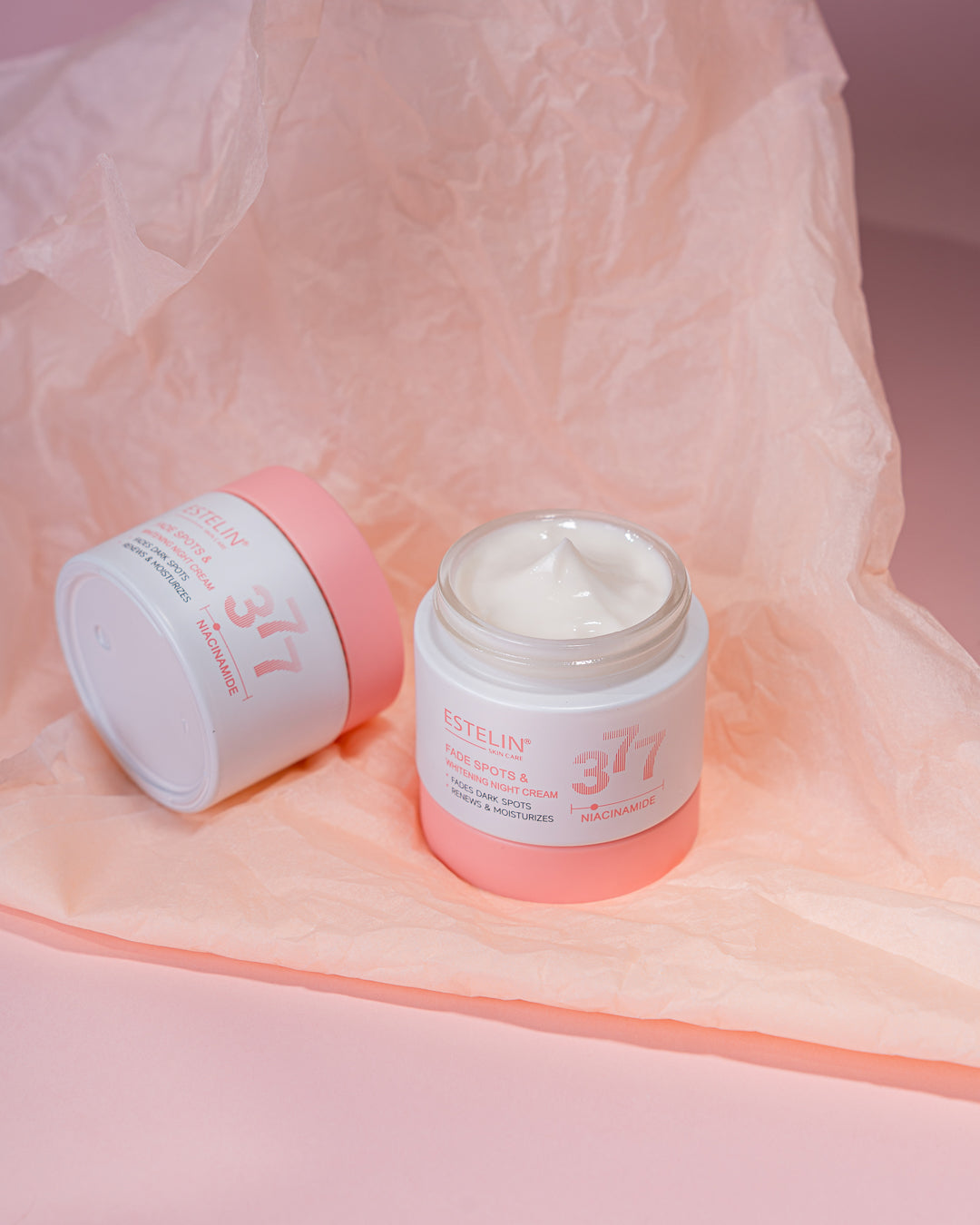 Estelin 377 Niacinamide Fade Spots & Whitening Night Cream – 50g