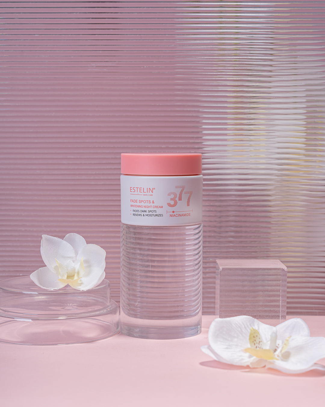 Estelin 377 Niacinamide Fade Spots & Whitening Night Cream – 50g