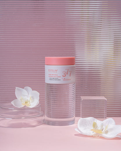 Estelin 377 Niacinamide Fade Spots & Whitening Night Cream – 50g