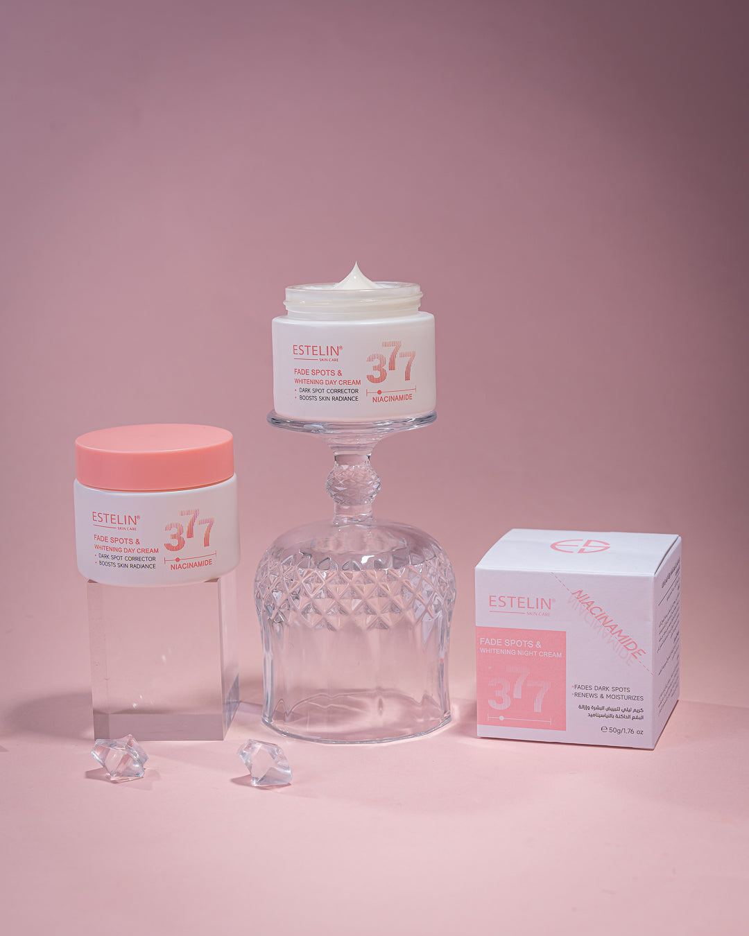 Estelin 377 Niacinamide Fade Spots & Whitening Day Cream – 50g