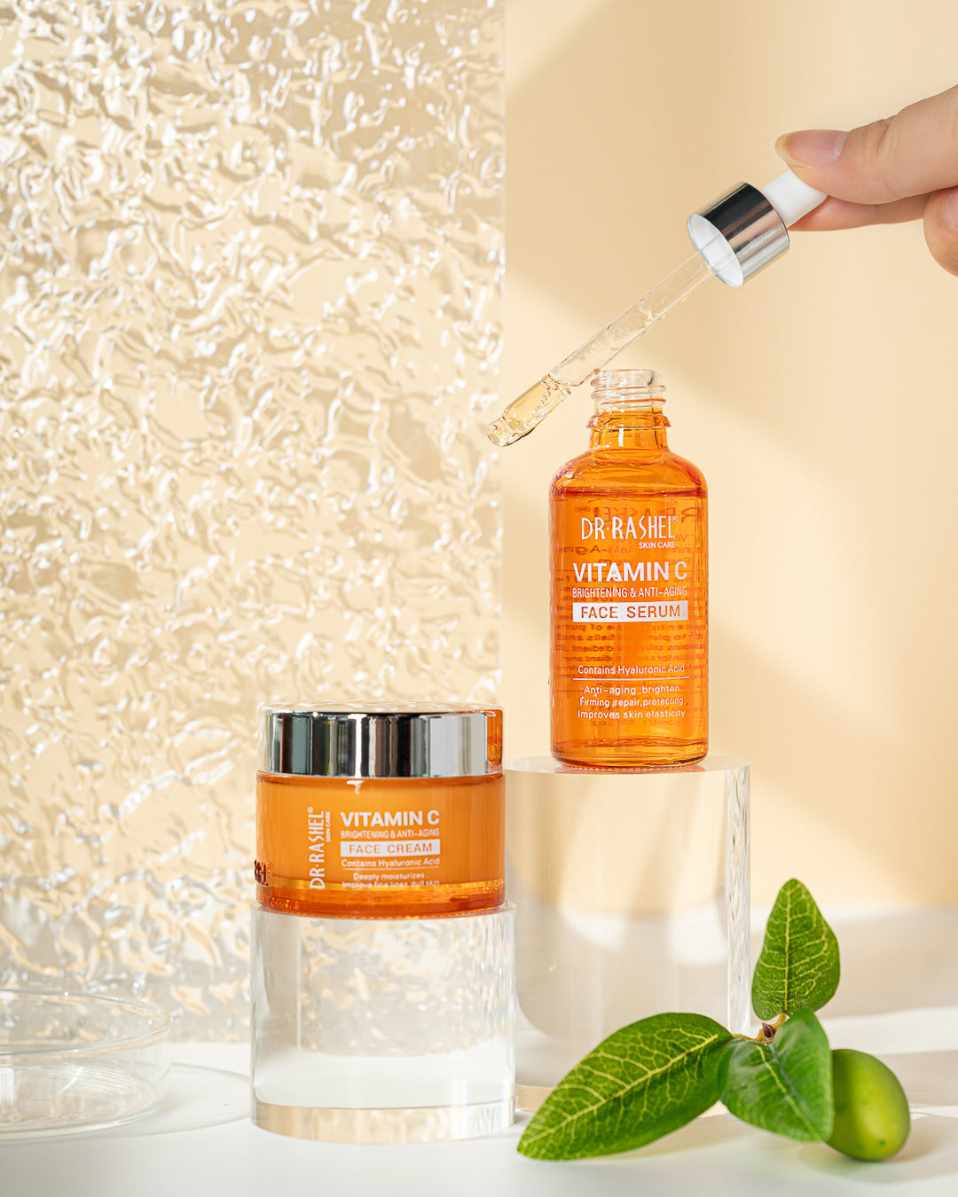 Vitamin C Brightening & Anti-Aging Serum and Cream Set (2-Piece Set)