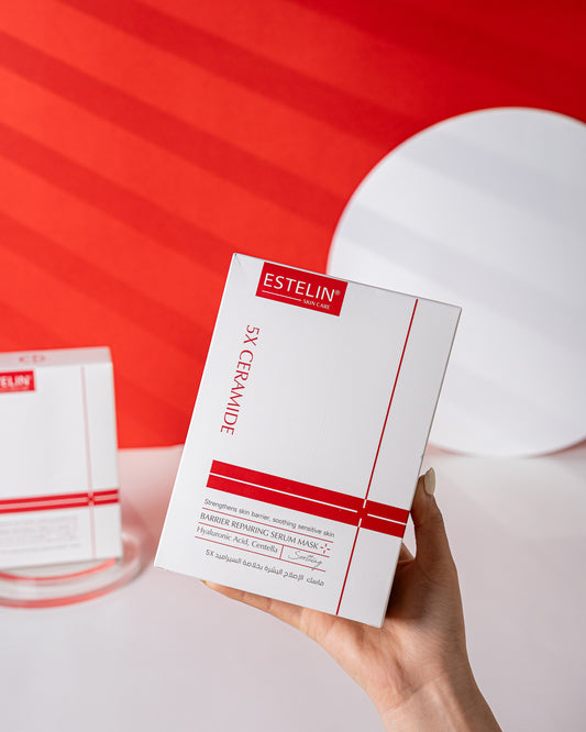 Estelin 5x Ceramide Barrier Repairing Serum Mask – 25G