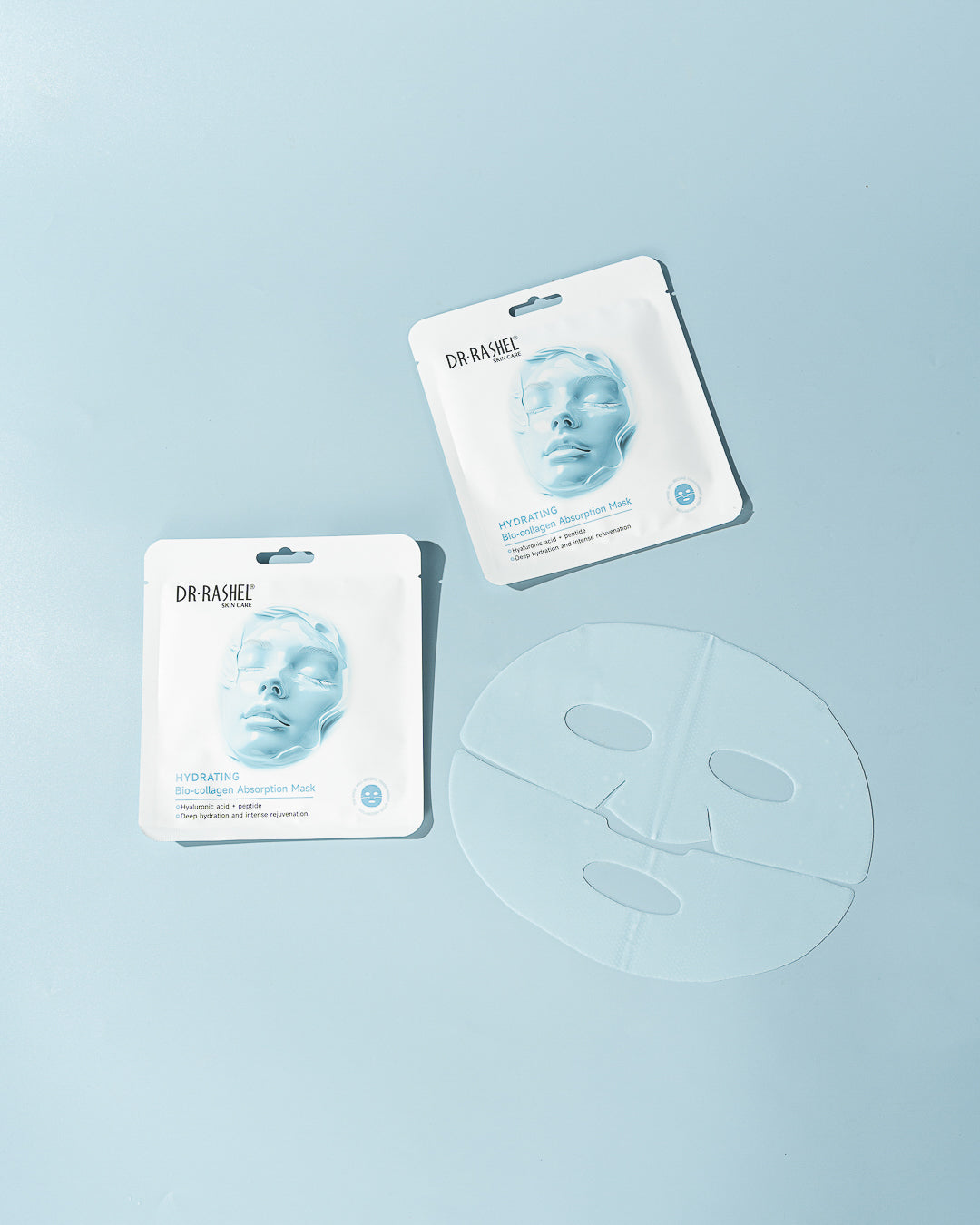 DR RASHEL Hydrating Bio-Collagen Absorption Mask (Pack of 12) – Deep Hydration & Intense Rejuvenation