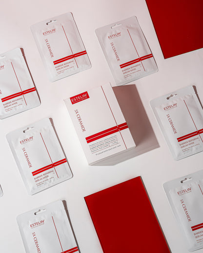 Estelin 5x Ceramide Barrier Repairing Serum Mask – 25G