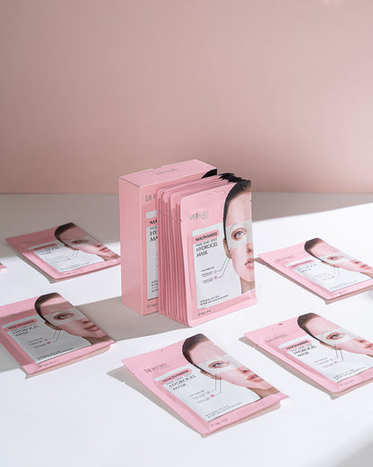 DR RASHEL Niacinamide Fade Dark Spot Hydrogel Mask – Brightening, Dark Spot Removal (Pack of 12)