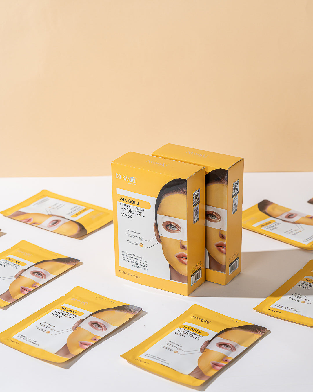 24K Gold Lifting & Firming Hydrogel Mask Pack of 12 – 33G