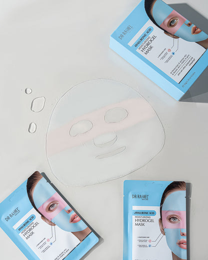 DR RASHEL Hyaluronic Acid Moisturizing Hydrogel Mask – Deep Hydration, Skin Plumping (Pack of 12)