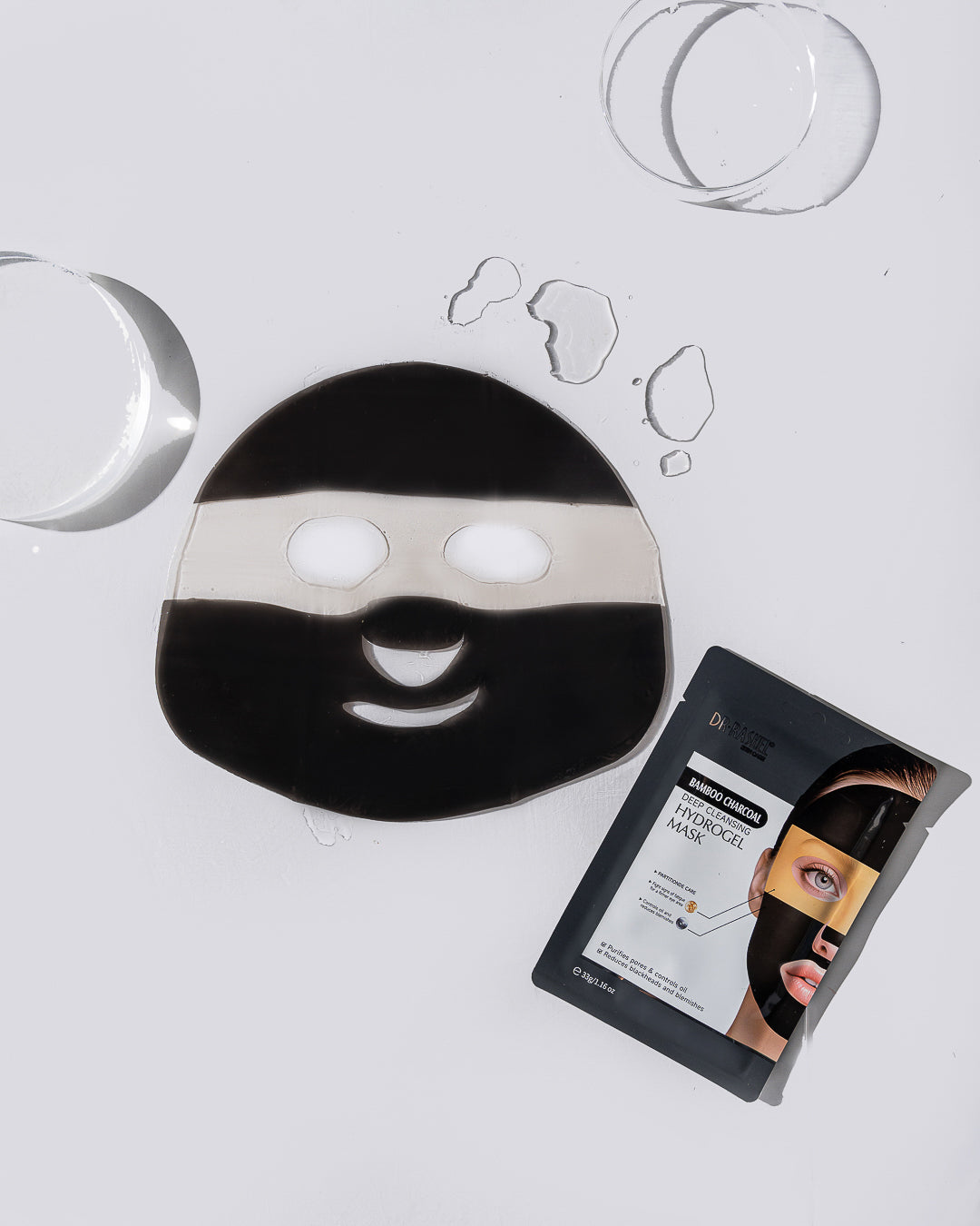 Bamboo Charcoal Deep Cleansing Hydrogel Mask Pack of 12 – 33G