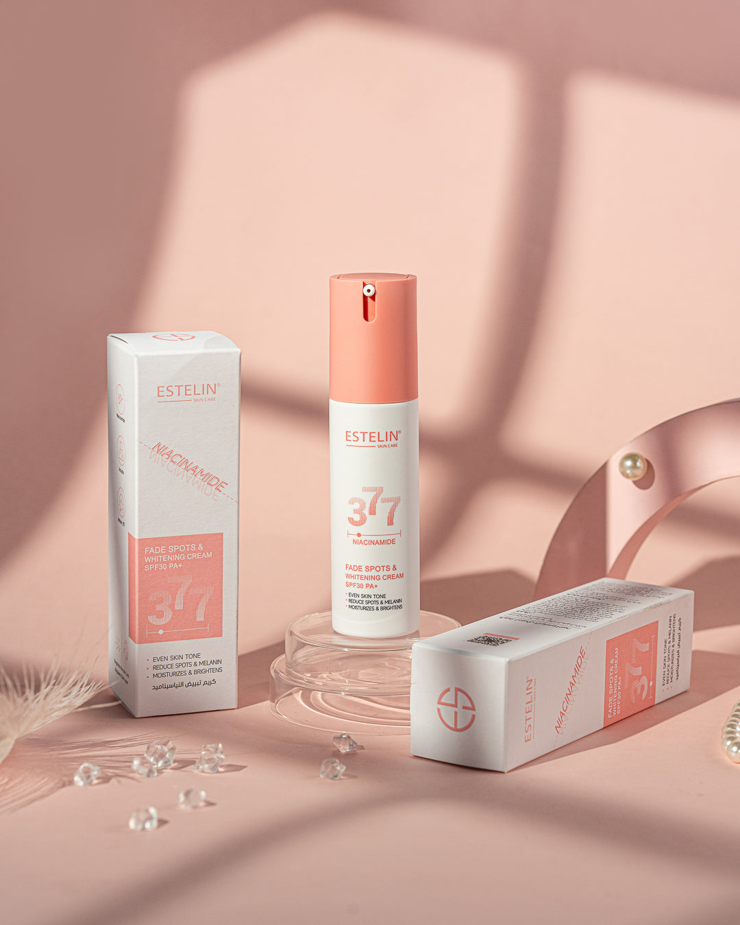 Estelin 377 Niacinamide Fade Spots & Whitening Cream SPF30 PA++ – 60ml