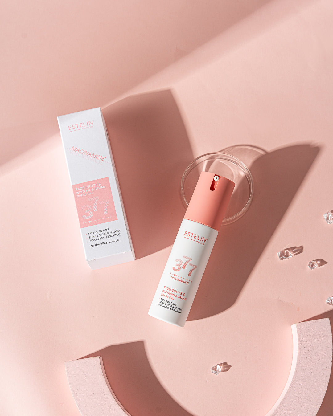 Estelin 377 Niacinamide Fade Spots & Whitening Cream SPF30 PA++ – 60ml