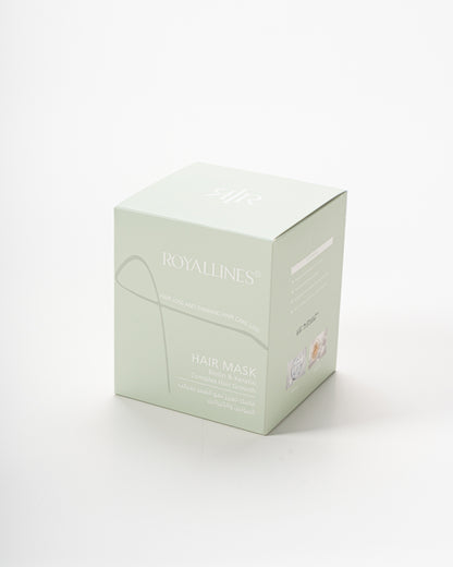 Royallines Curls & Waves Hair Mask – 800ml | Biotin & Keratin for Curly & Wavy Hair