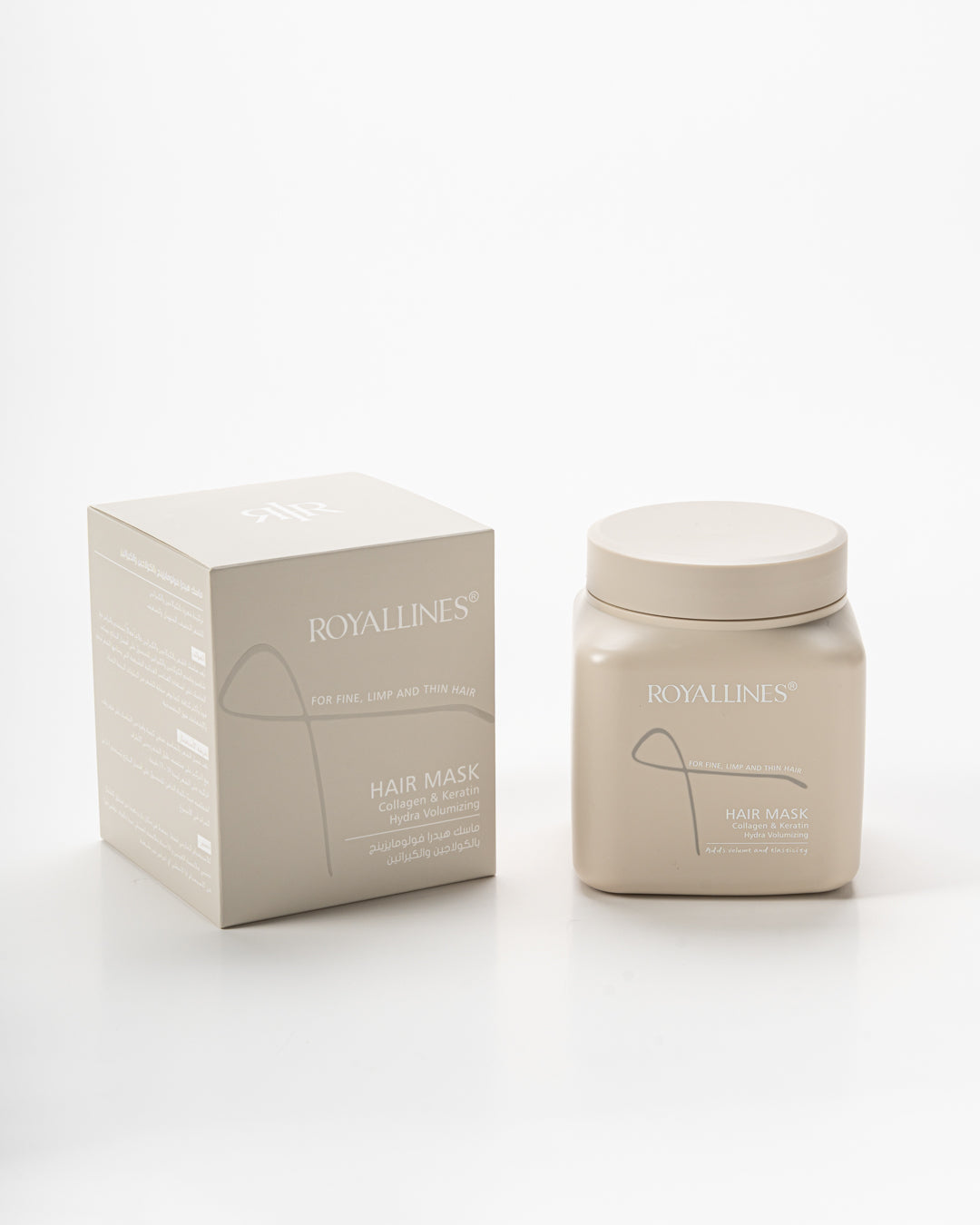 Royallines Hydra Volumizing Hair Mask – 800ml | Collagen & Keratin for Fine & Flat Hair
