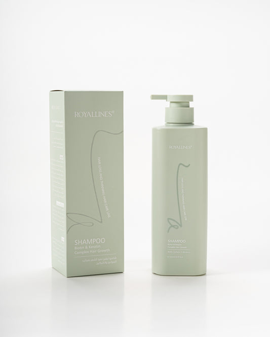 Royallines Curls & Waves Shampoo – 500ml | Biotin & Keratin for Curly & Wavy Hair