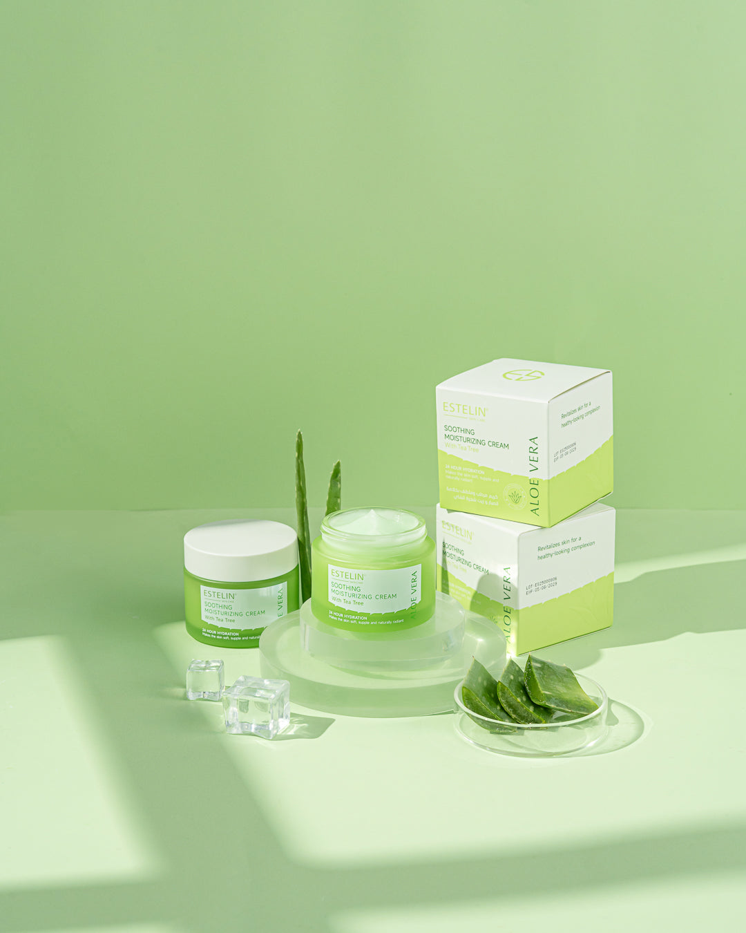 Estelin Soothing Moisturizing Cream with Tea Tree & Aloe Vera 50g