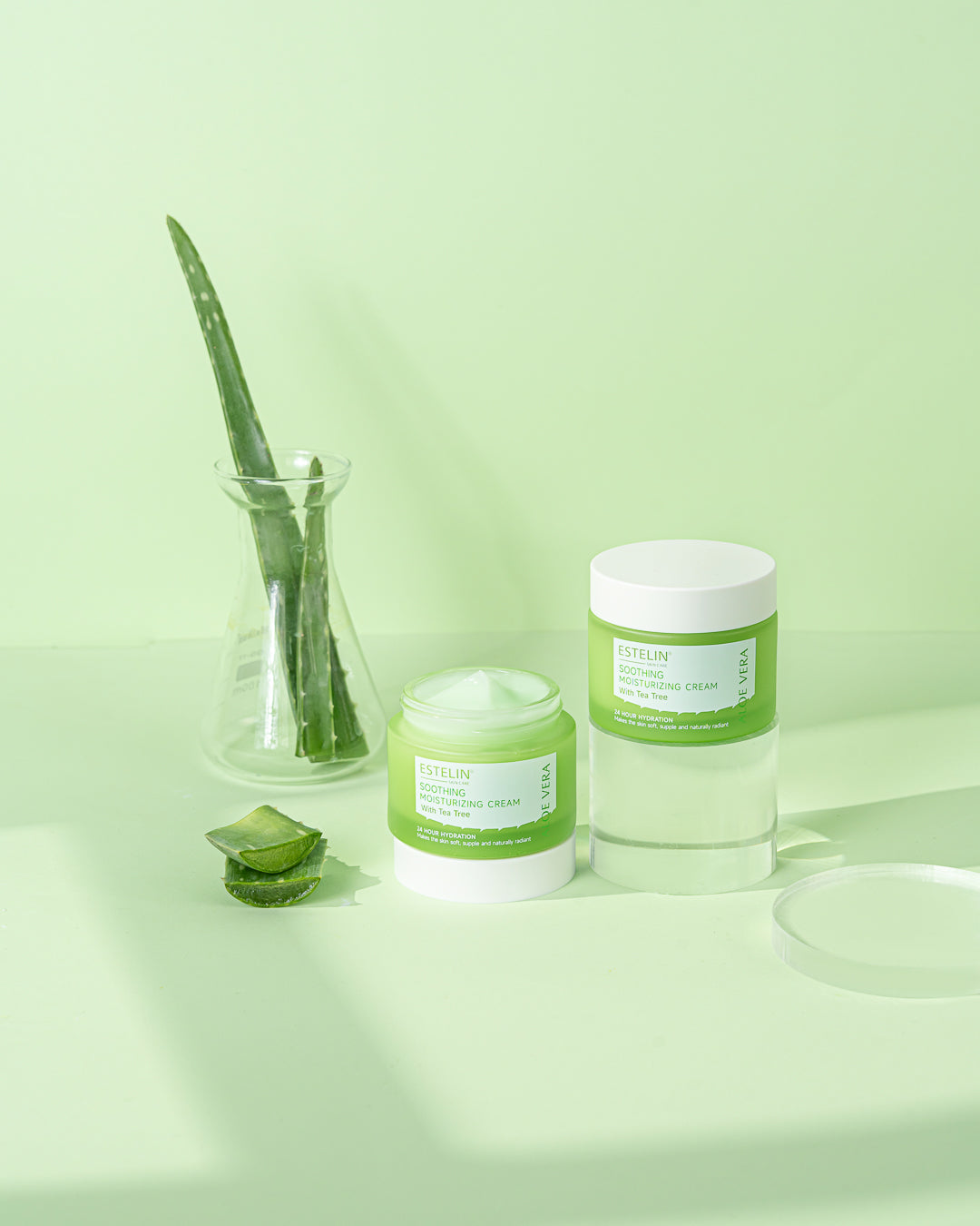 Estelin Soothing Moisturizing Cream with Tea Tree & Aloe Vera 50g