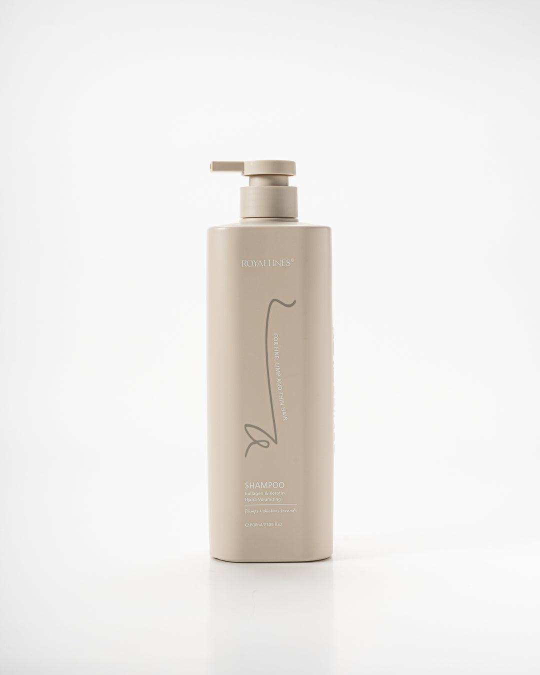 Royallines Hydra Volumizing Shampoo – 800ml | Collagen & Keratin for Fine & Flat Hair