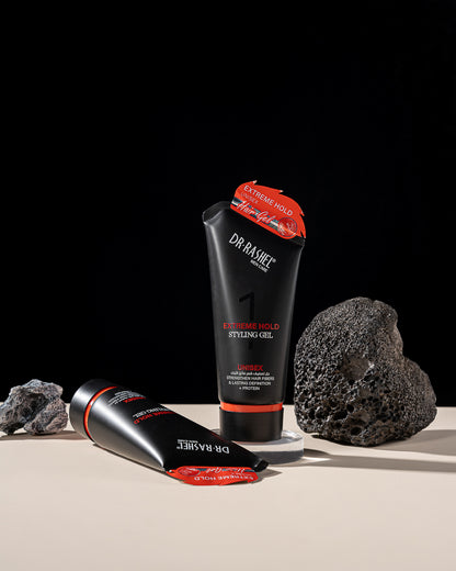 DR RASHEL Extreme Hold Styling Gel Unisex – Strengthens Hair Fibers, Long-Lasting Definition, Protein-Infused Strong Hold Gel