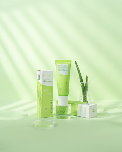 Estelin Soothing Facial Cleanser with Tea Tree & Aloe Vera 