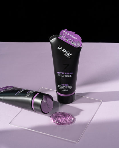 DR RASHEL Matte Finish Styling Gel Unisex – Oil Control, Strong Hold Without Shine, Aloe Vera Infused Non-Greasy Styling Gel