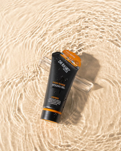 DR RASHEL High Shine Styling Gel Unisex – Lasting Smoothness, Polished Shine, Strong Hold, Argan Oil Infused Non-Flaky Styling Gel