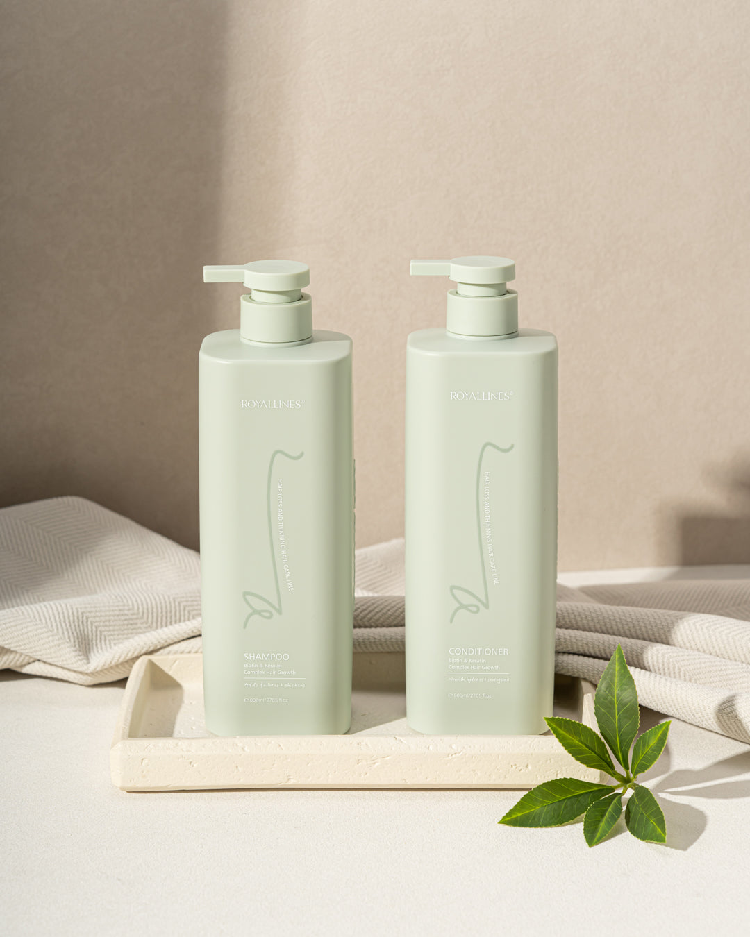 Royallines Curls & Waves Shampoo – 800ml | Biotin & Keratin for Curly & Wavy Hair