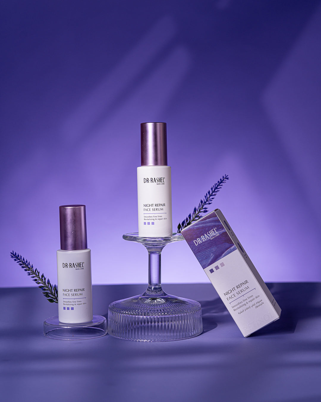 Dr Rashel Night Repair Face Serum – 50ml Advanced Overnight Recovery Serum with Niacinamide, Hyaluronic Acid & Antioxidants