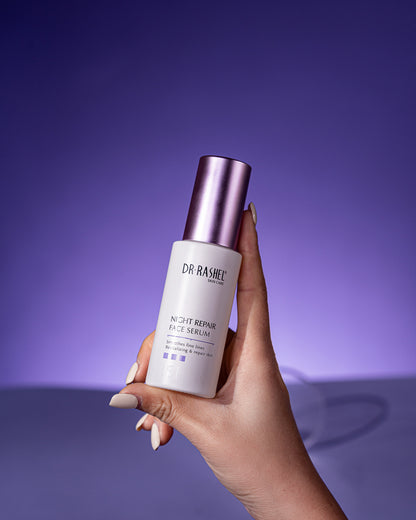Dr Rashel Night Repair Face Serum – 50ml Advanced Overnight Recovery Serum with Niacinamide, Hyaluronic Acid & Antioxidants