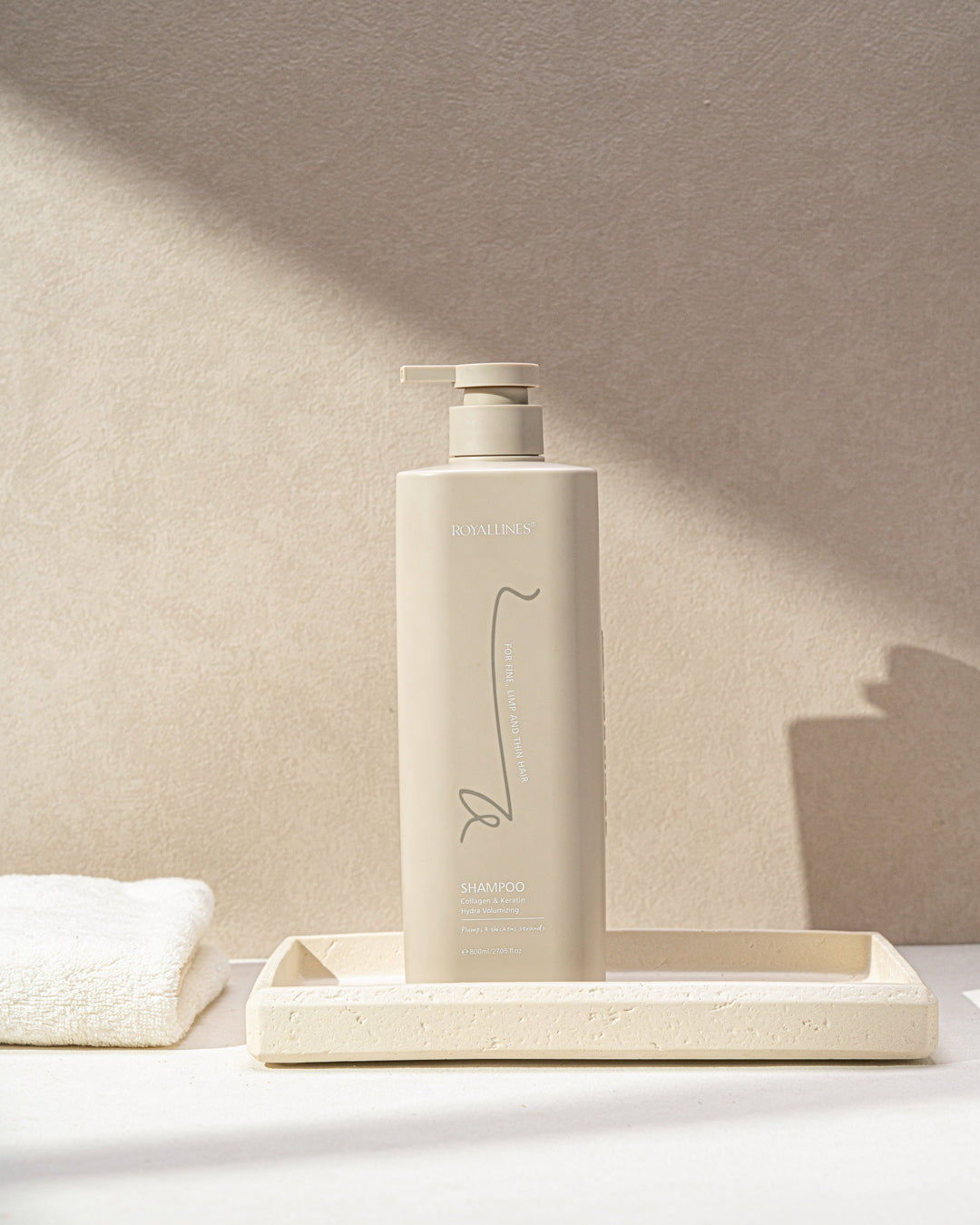 Royallines Hydra Volumizing Shampoo – 800ml | Collagen & Keratin for Fine & Flat Hair