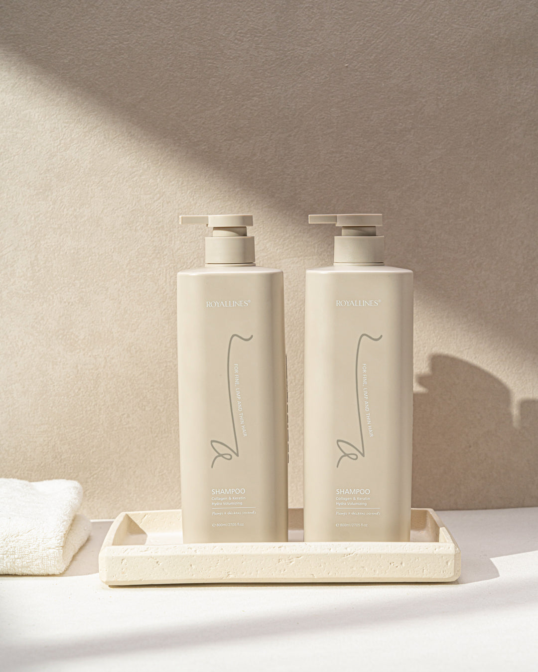 Royallines Hydra Volumizing Shampoo – 800ml | Collagen & Keratin for Fine & Flat Hair