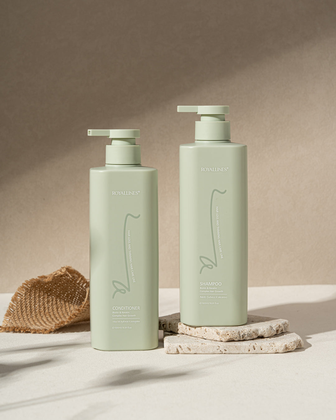 Royallines Curls & Waves Shampoo – 500ml | Biotin & Keratin for Curly & Wavy Hair