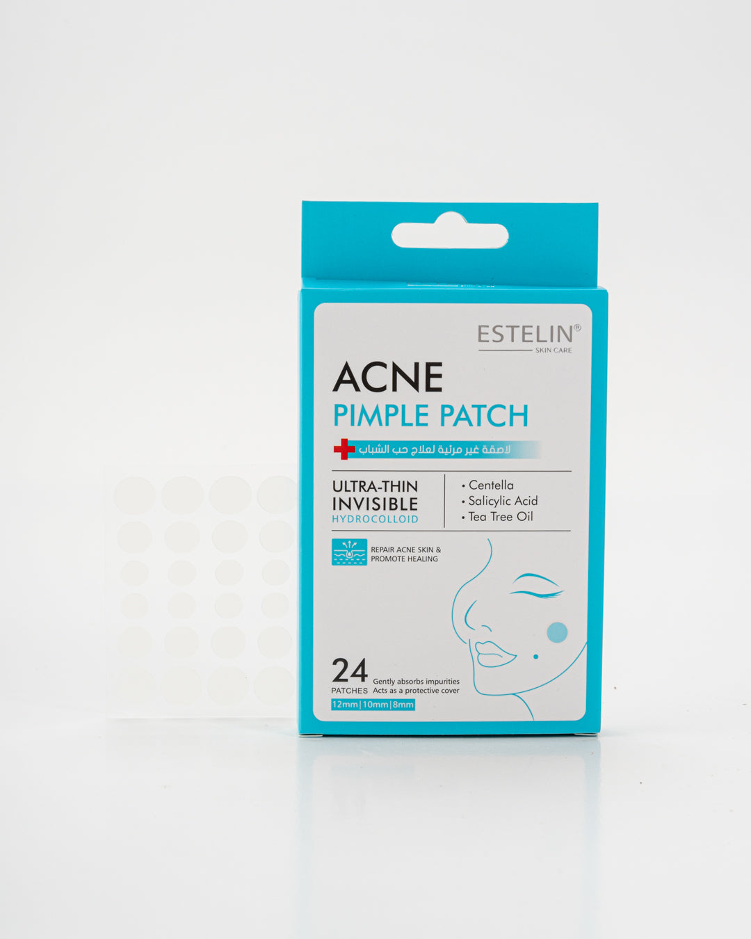 Estelin Blue Pack Acne Pimple Patch - 24 Hydrocolloid Patches