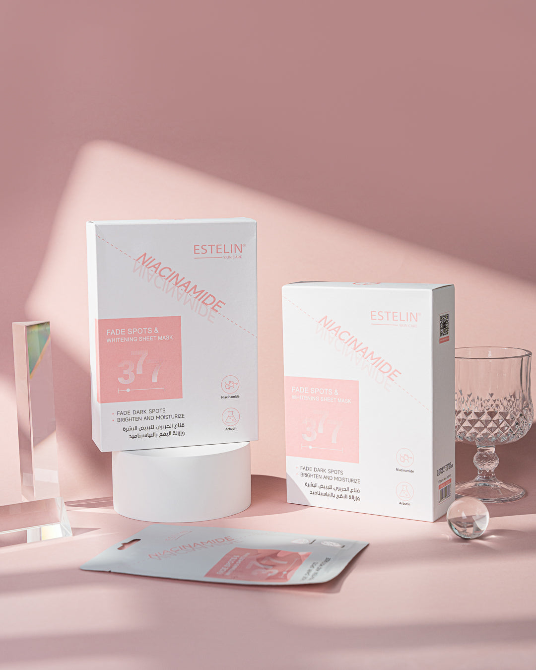 Estelin 377 Niacinamide Fade Spots & Whitening Sheet Mask – 25G