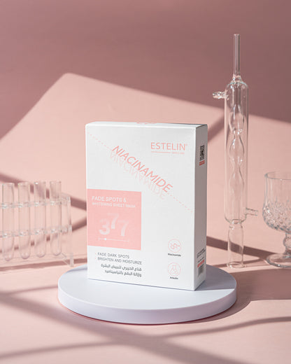 Estelin 377 Niacinamide Fade Spots & Whitening Sheet Mask – 25G