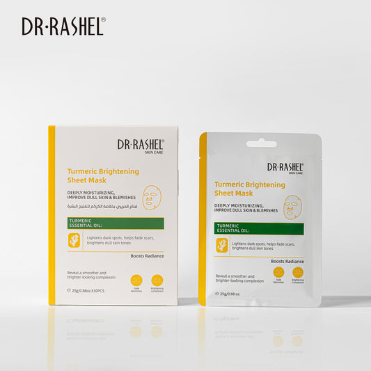 Dr Rashel Turmeric Brightening Sheet Mask – Intense Hydration & Skin Radiance for Dull and Blemished Skin