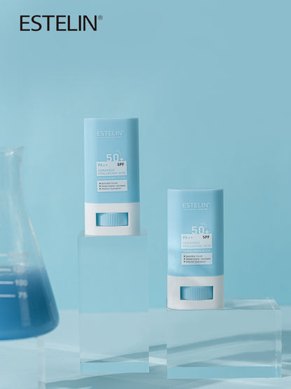 Estelin Ceramide + Hyaluronic Acid Sunscreen Stick SPF 50+