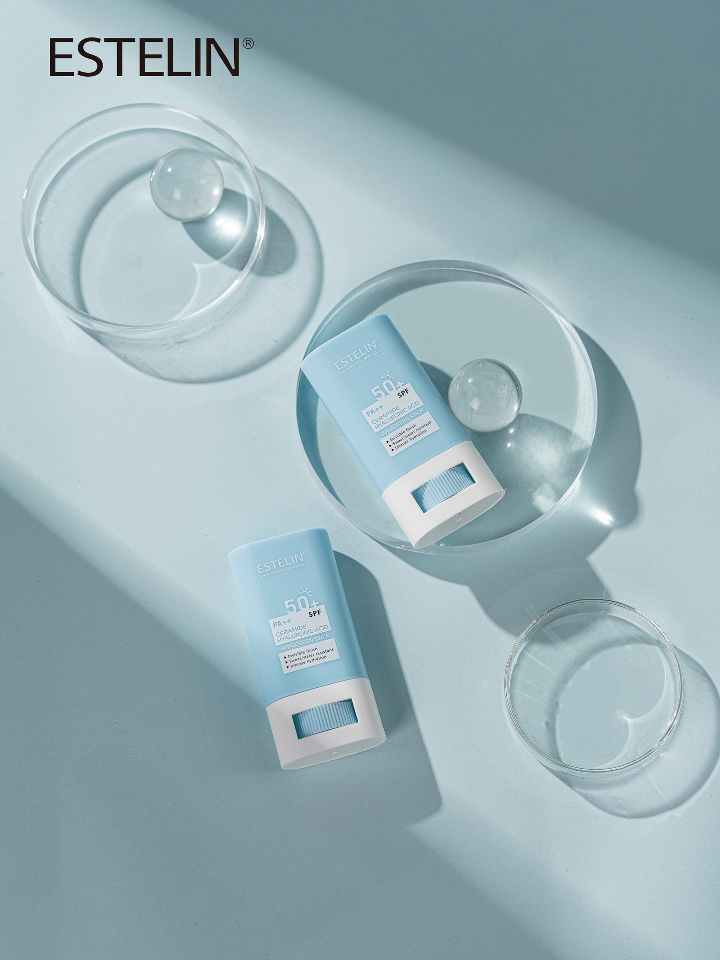 Estelin Ceramide + Hyaluronic Acid Sunscreen Stick SPF 50+