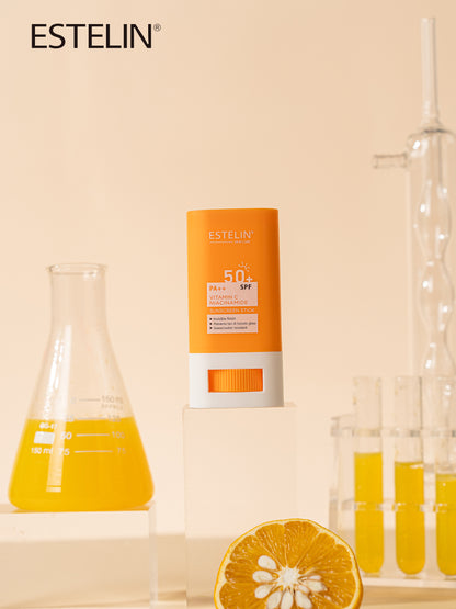Estelin Vitamin C + Niacinamide Sunscreen Stick SPF 50+ PA++