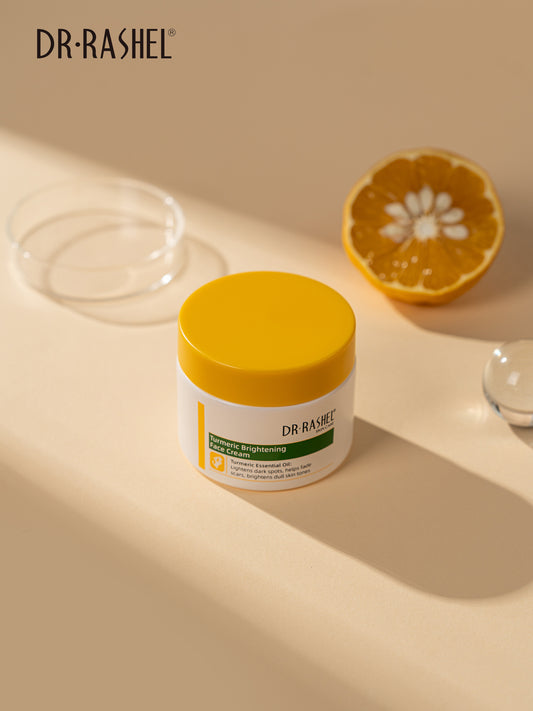 Dr Rashel Turmeric Face Cream – Dark Spot Corrector & Skin Brightening Moisturizer for Scars and Uneven Tone