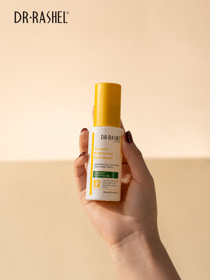 Dr Rashel Turmeric Brightening Face Serum – Fades Dark Spots, Boosts Radiance & Hydration